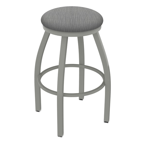 36" Swivel X-Tall Bar Stool, Nickel Finish, Graph Seat